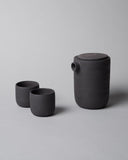 Darcmatter Teapot + 2 cups <br>Black