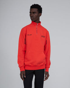 ØLÅF CCC Zip Mock Sweater <br>Red / Black