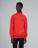 ØLÅF CCC Zip Mock Sweater <br>Red / Black