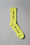 ØLÅF Italic Socks <br>Neon Yellow