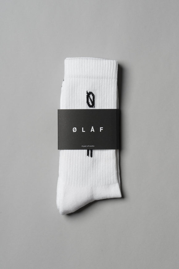 ØLÅF Italic Socks <br>White