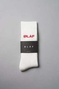 ØLÅF Socks <br>White / Red