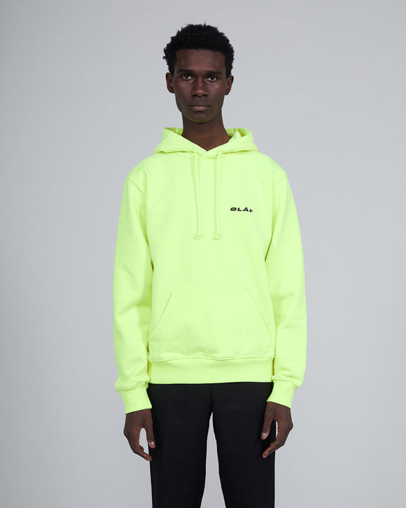 ØLÅF Italic Hoodie <br>Neon Yellow