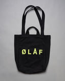 ØLÅF Tote Bag <br>Black / Neon Yellow