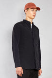 SEAN Quilted Shirt <br>Black