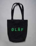 ØLÅF Tote Bag <br>Washed Black / Green